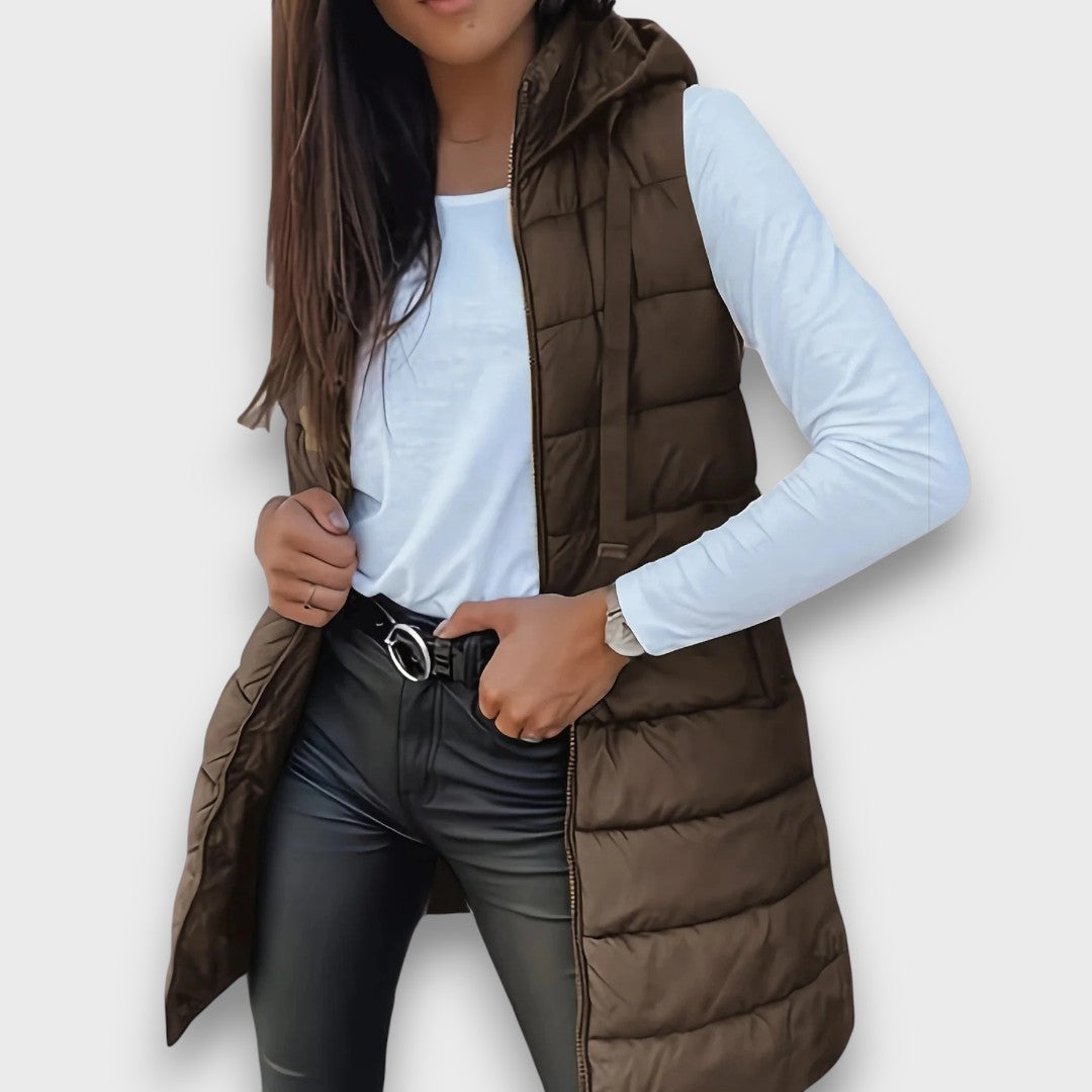 Diane – Sleeveless Hooded Puffer Jacket