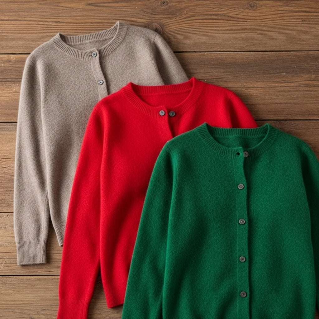 Lois & Tom's - (3-Pack) Elegant Cashmere Cardigan