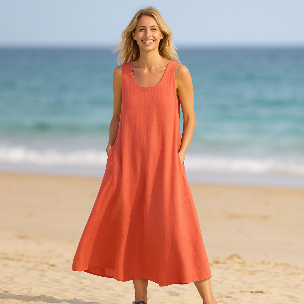 Clémence – Linen Dress with Pockets
