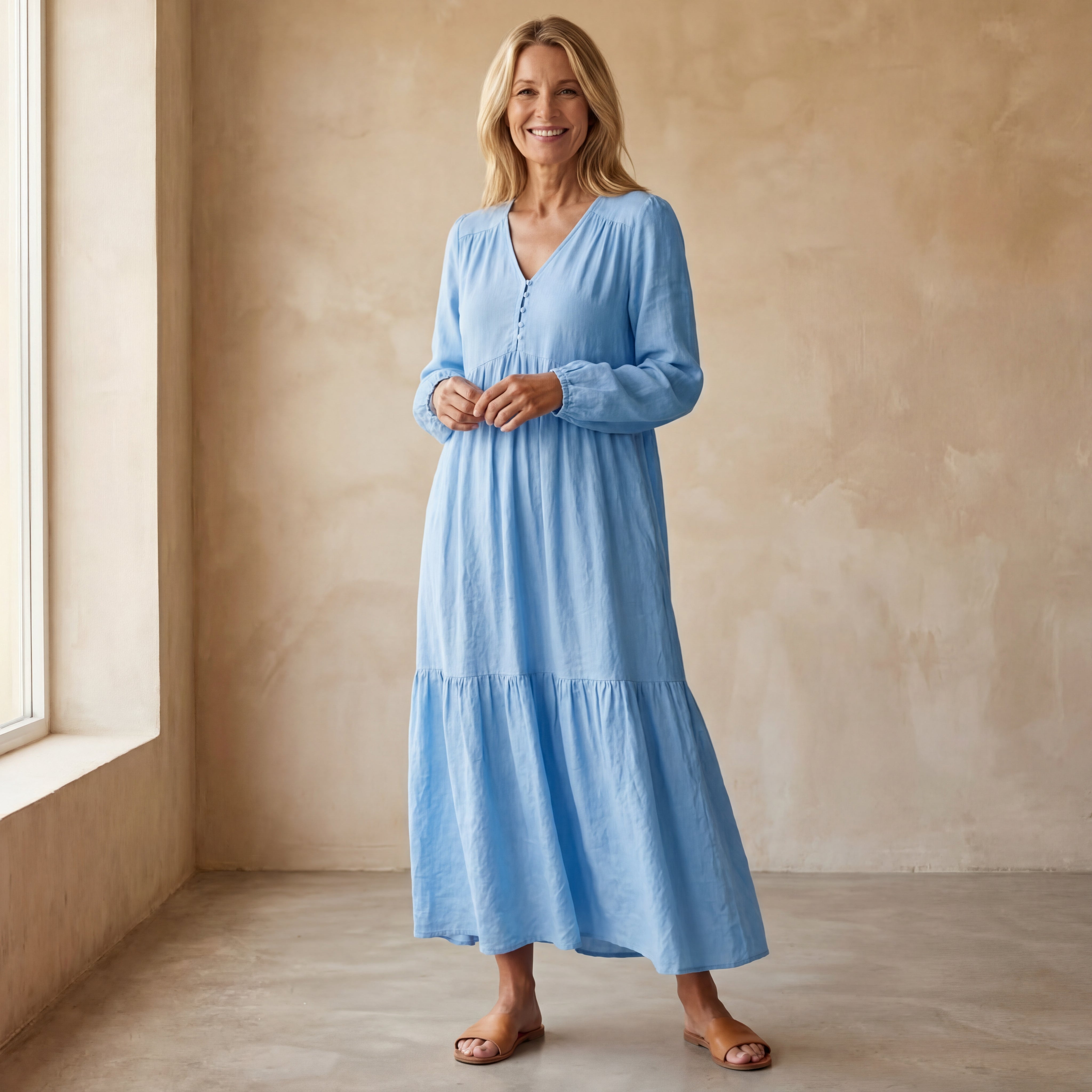 Sara - Comfortabele Katoenen Jurk