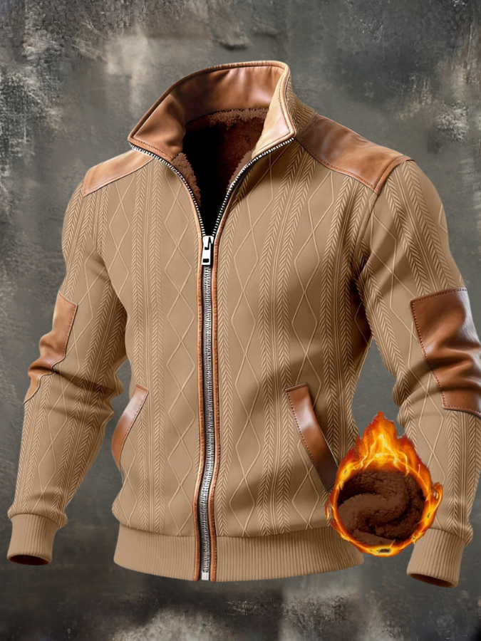 Noel - Gestructureerd jack met hoge kraag