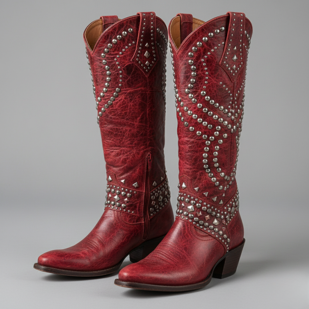 Elsa - Western Knee-High Boots