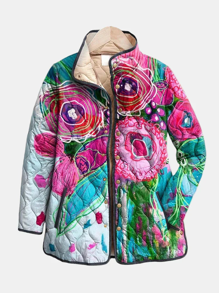 Arianne - Elegant Floral Patterned Jacket