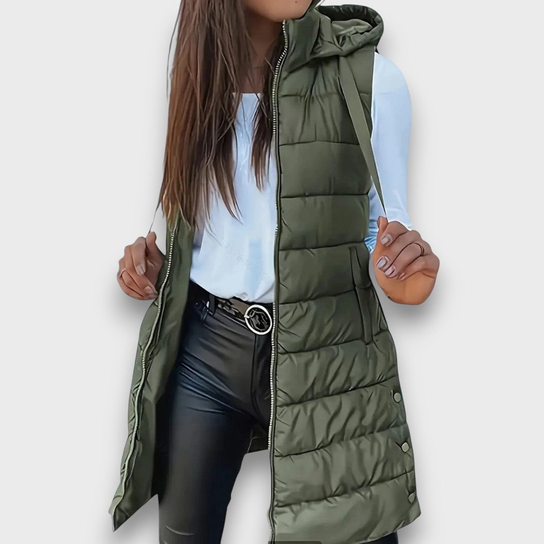Diane – Sleeveless Hooded Puffer Jacket