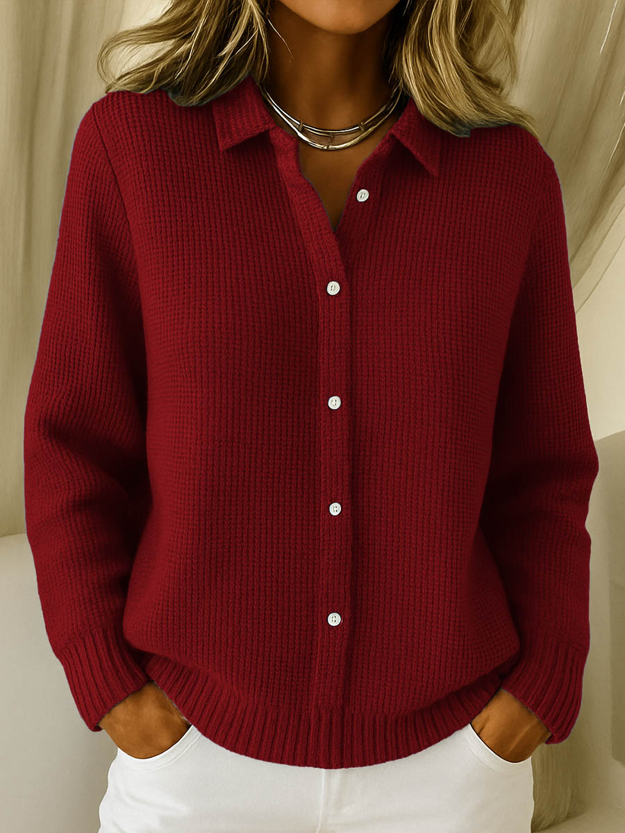 Savannah - Classic Knit Button Cardigan