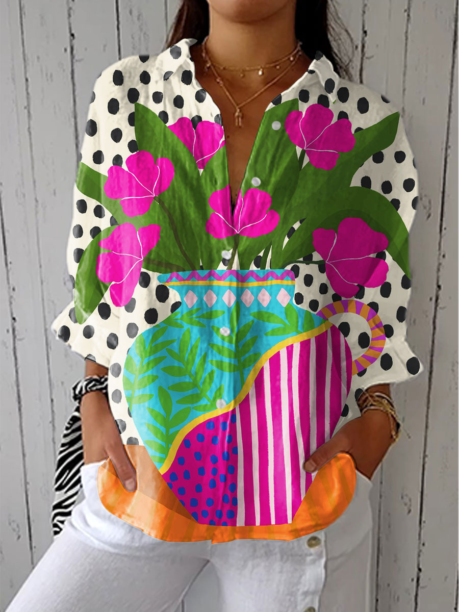 Lois & Tom's - Blooming Vase Blouse