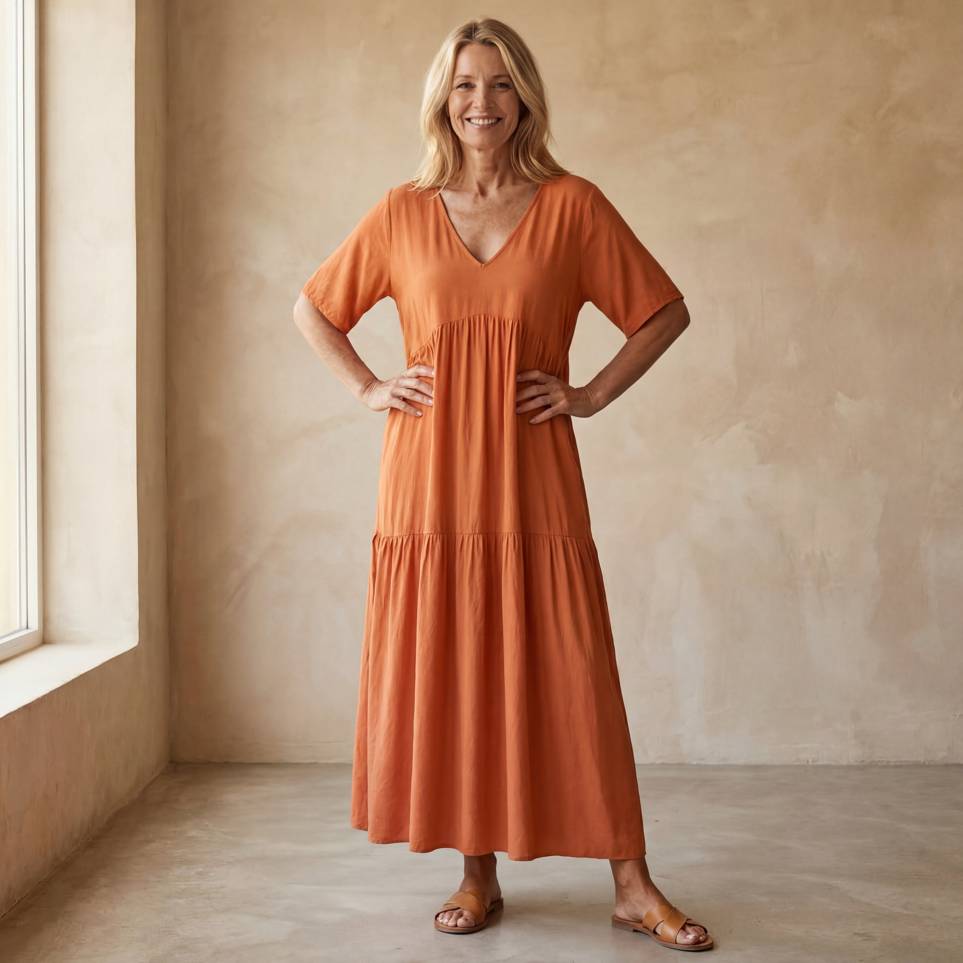 Iris - Comfortabele Katoenen Jurk