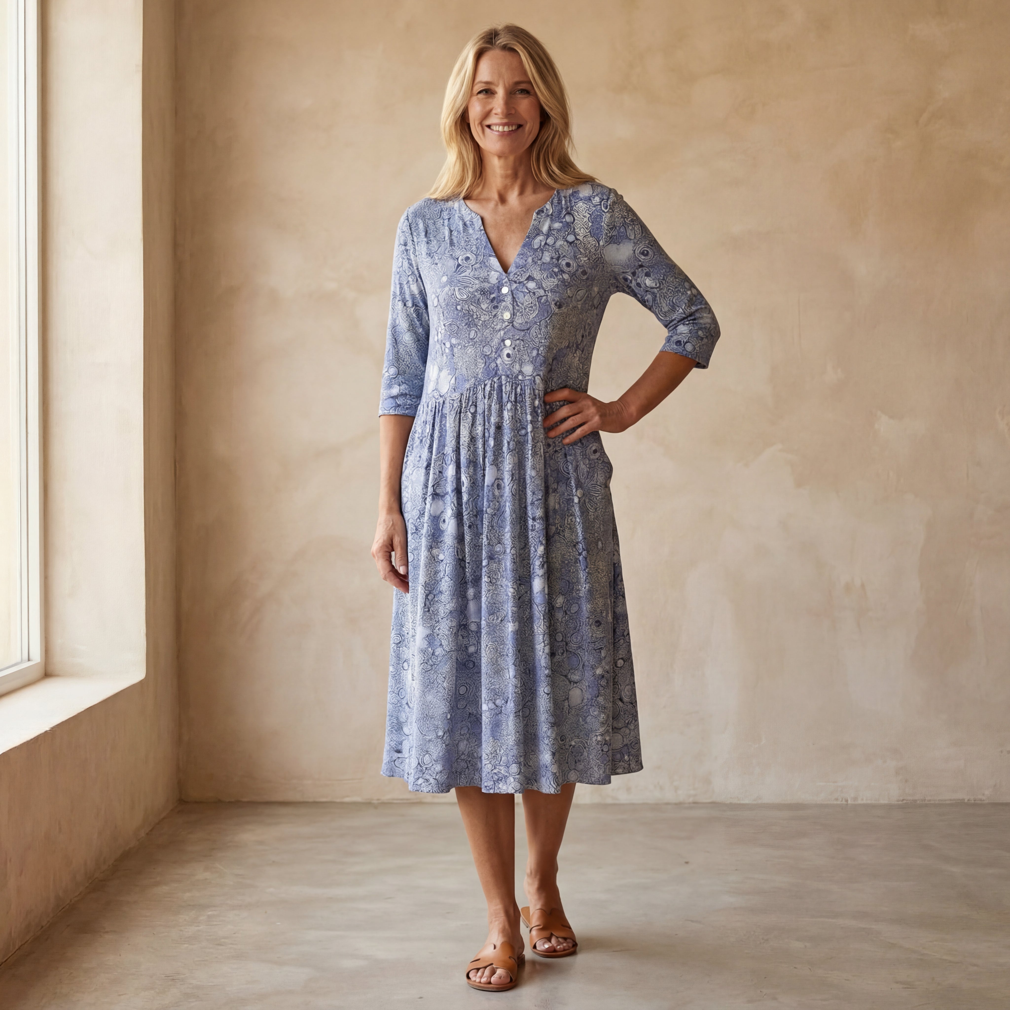 Hanna - Elegante Jurk met V-hals