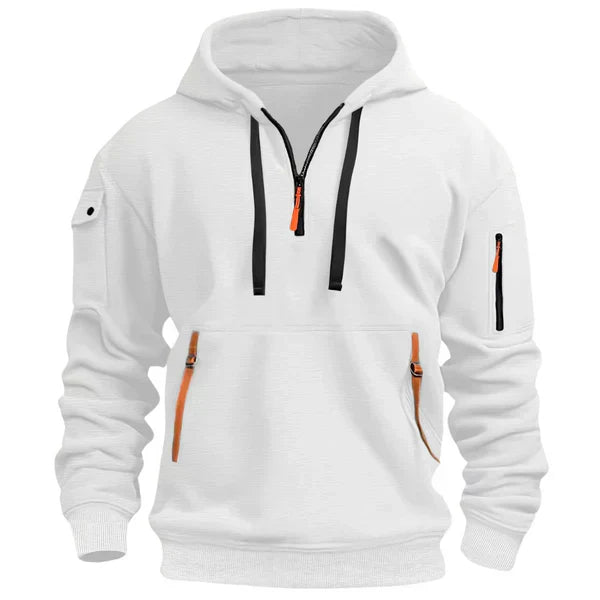 James - Warme & Comfortabele Hoodie (Wit)