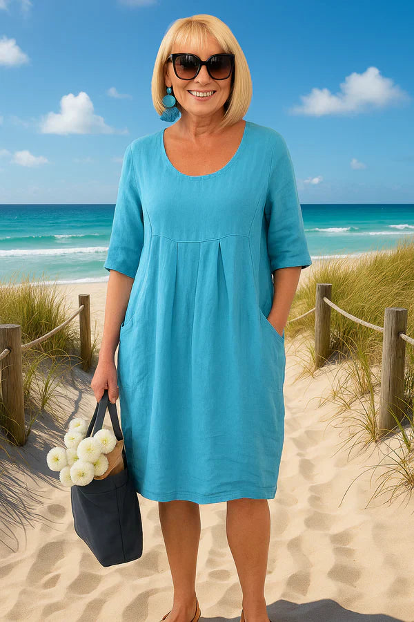 Roux - Linen Dress with Pockets