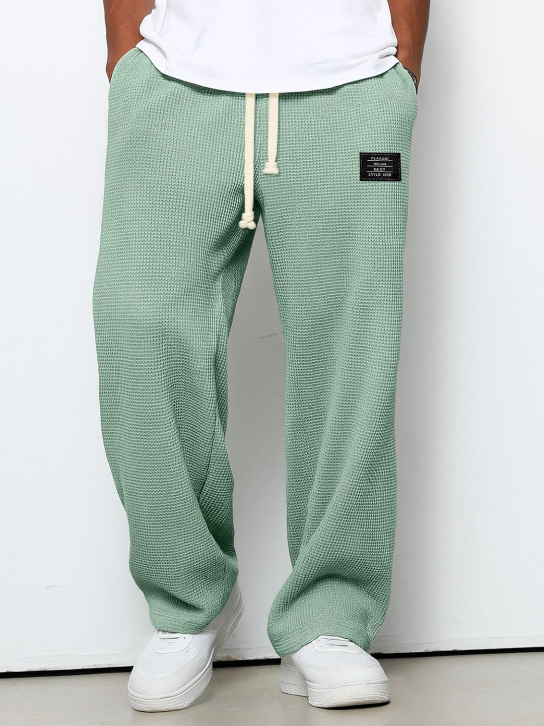 Brian | Comfort Fit Broek - Zacht, Ademend & Stijlvol (Mintgroen)
