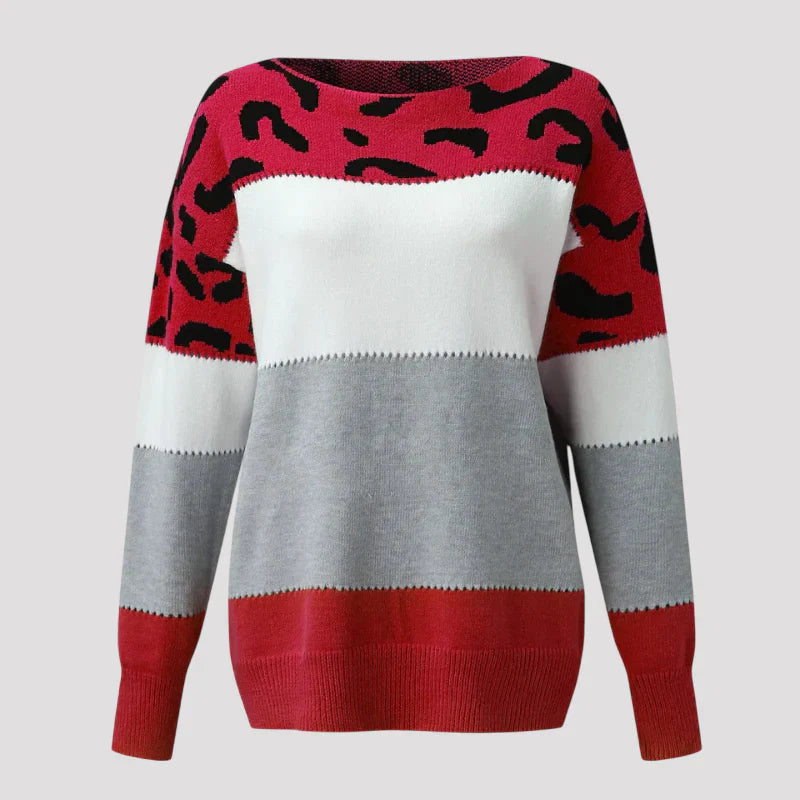 Sera - Leopard Print Casual Sweater