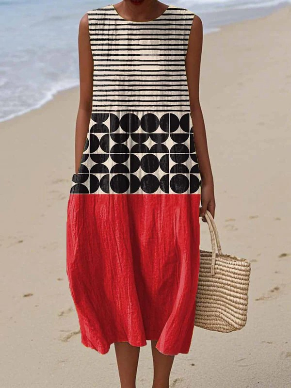 Jane™ Colorblock Midi-jurk