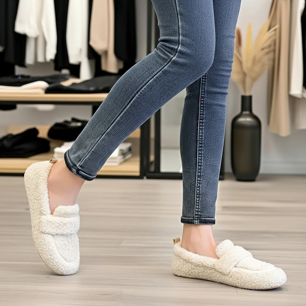 Armine - Warm Slippers with Non-Slip Sole