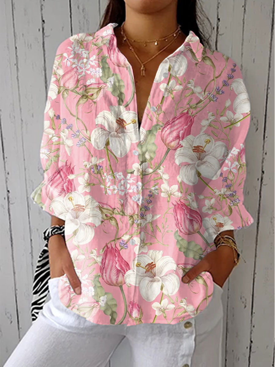Lois & Tom's - Elegant Bloom Blouse