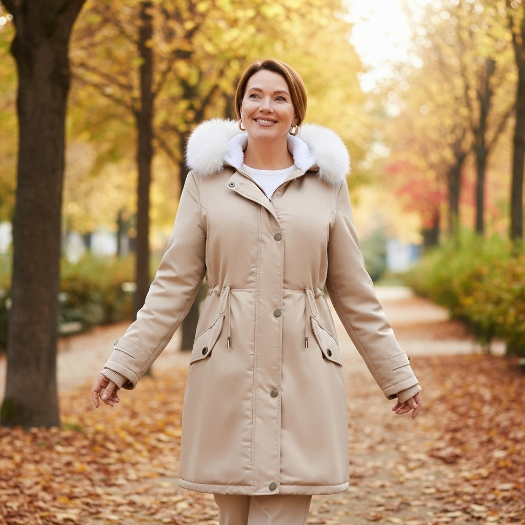 Chrisje - Fleece-Lined Winter Coat