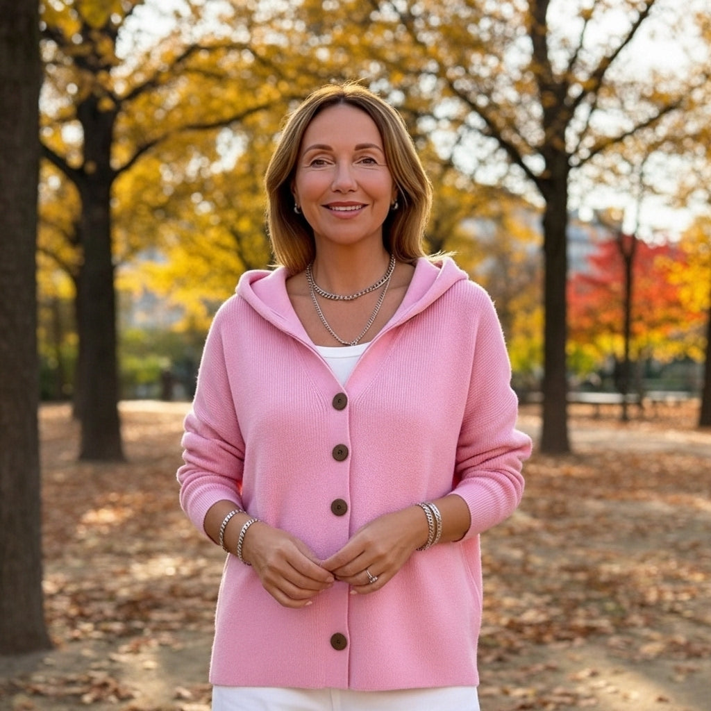 Dana - Knitted Cardigan with Buttons