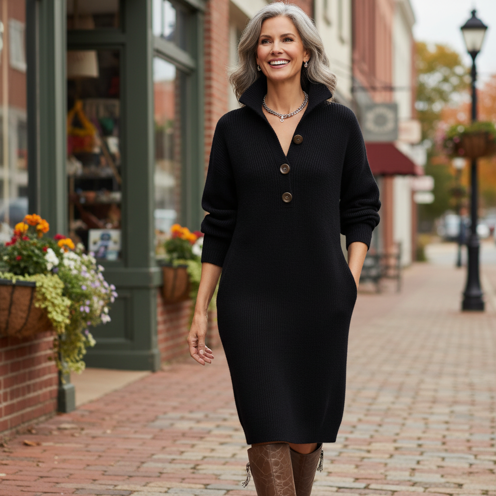 Megan - Elegant Sweater Dress