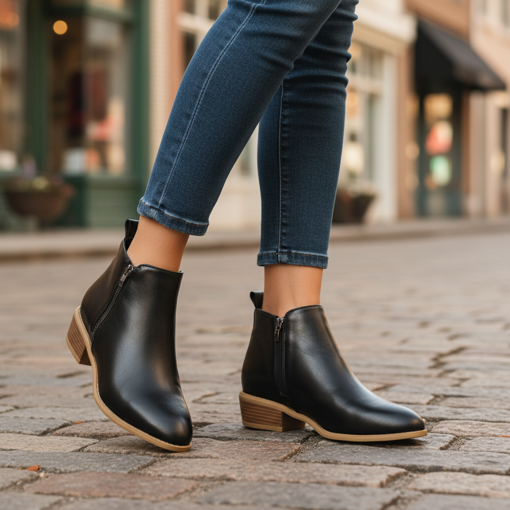 Sharon - Trendy Pointed-toe Ankle Boots