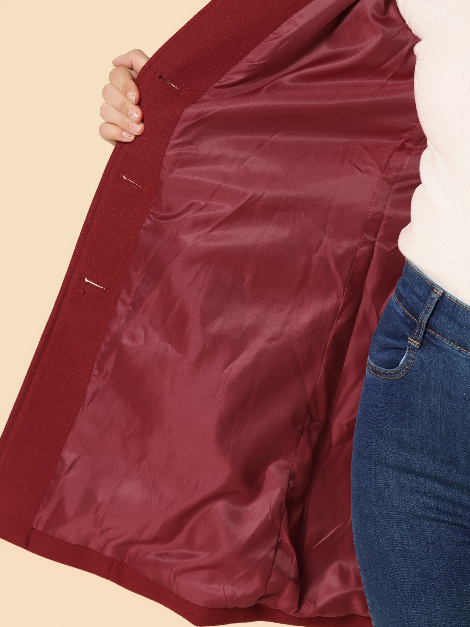 Aria - Women's Single Breasted Winter Trench Coat