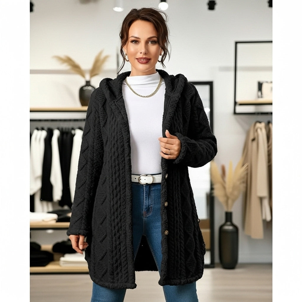 Ynez - Plush Hooded Jacket