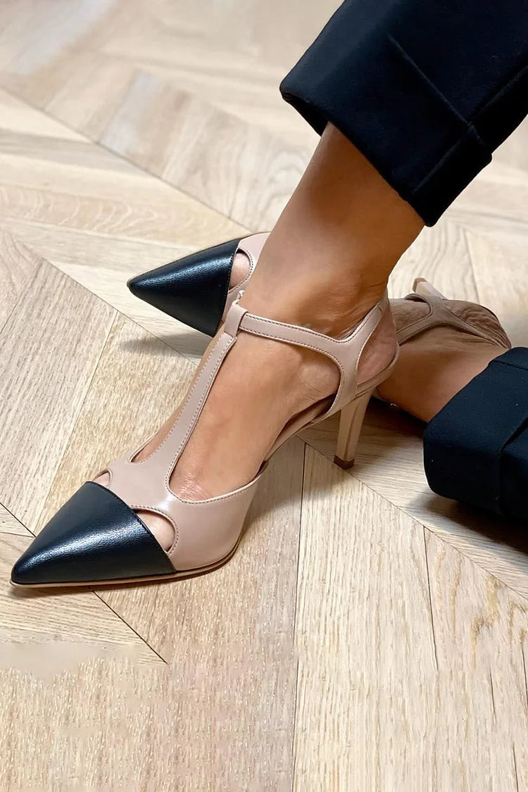 Bicolor Lage Schoen met Bandje