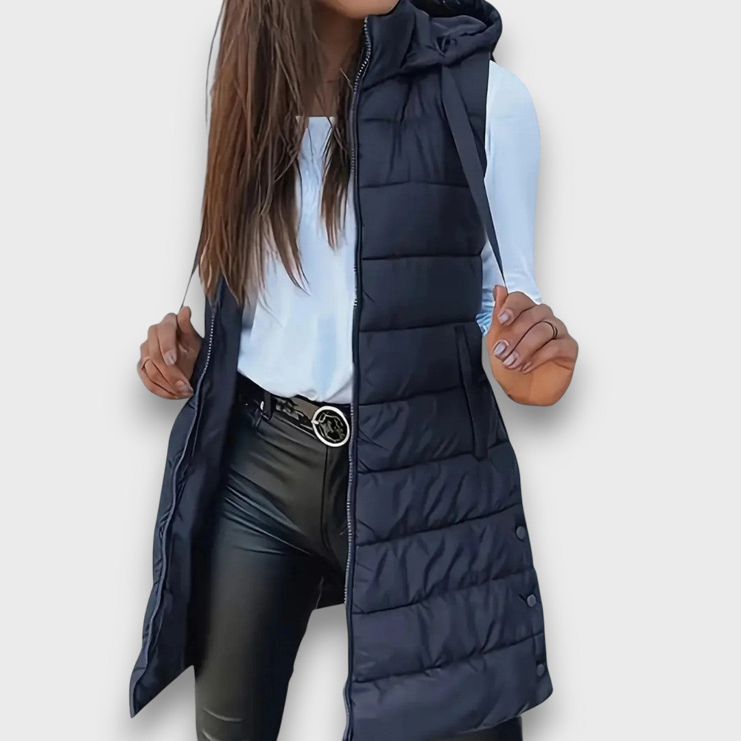 Diane – Sleeveless Hooded Puffer Jacket