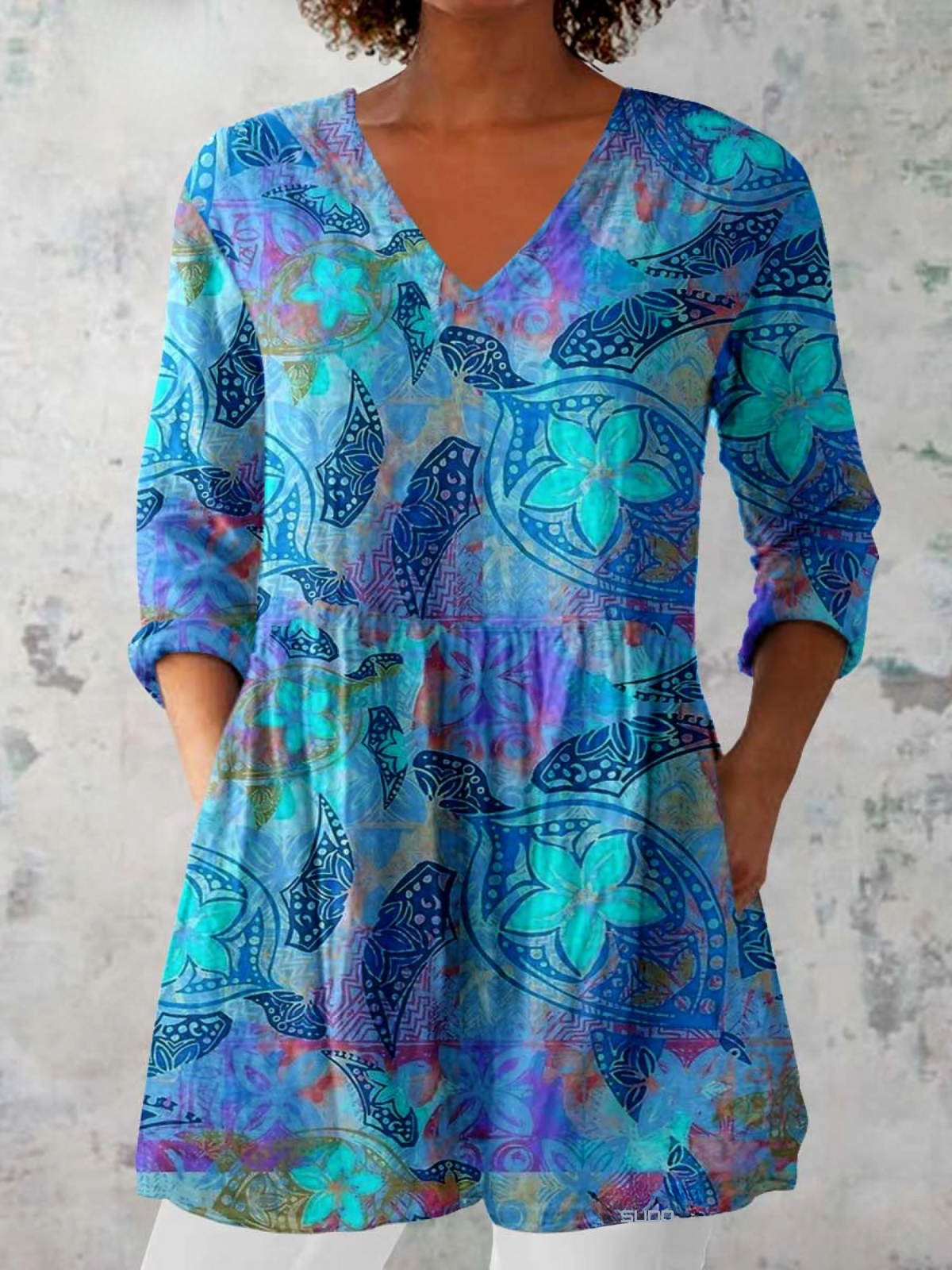 Lilia | Lange V-hals blouse