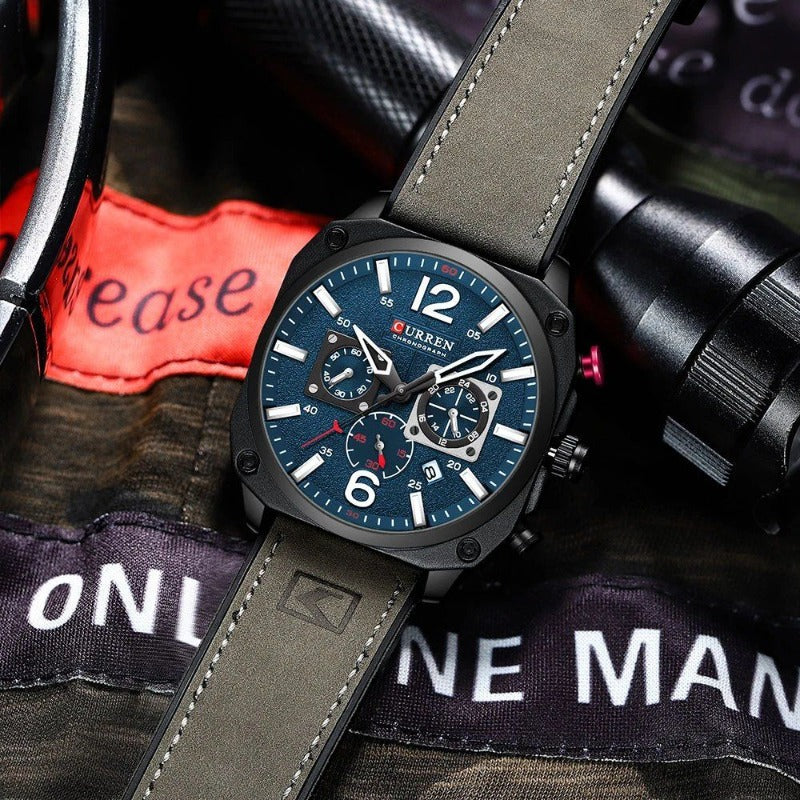 Zakelijk Horloge met Lerenband – Olsen & Olsen