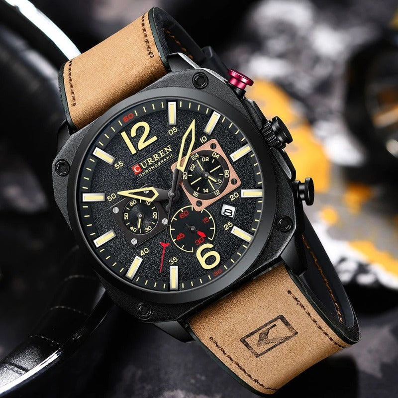 Zakelijk Horloge met Lerenband – Olsen & Olsen