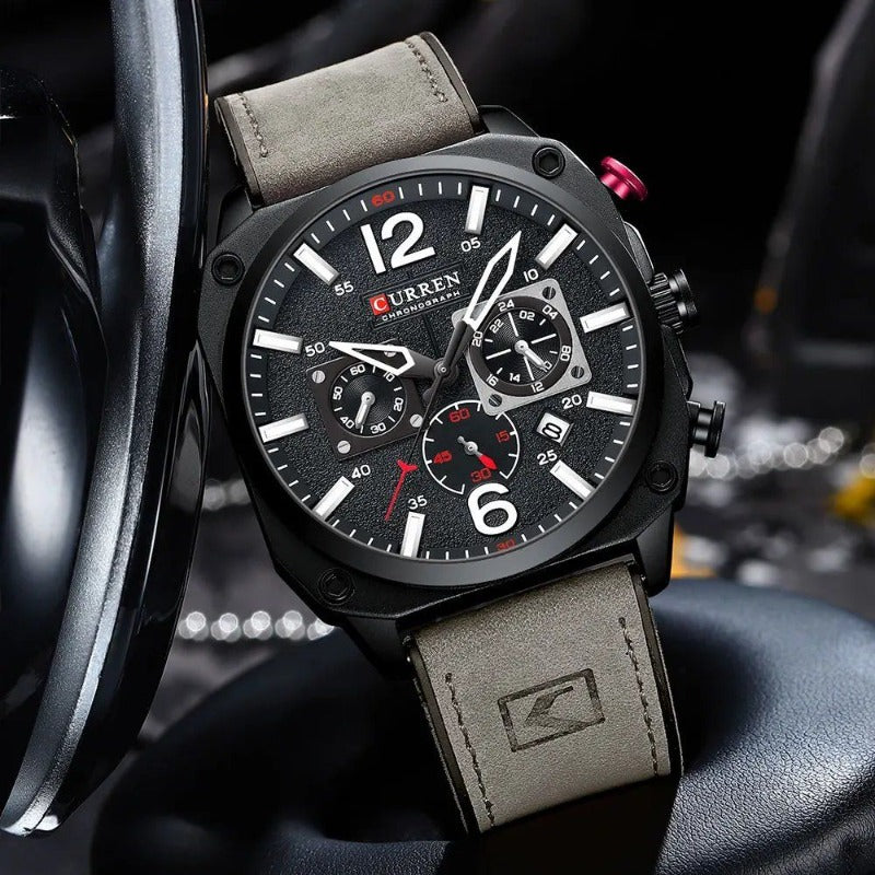 Zakelijk Horloge met Lerenband – Olsen & Olsen