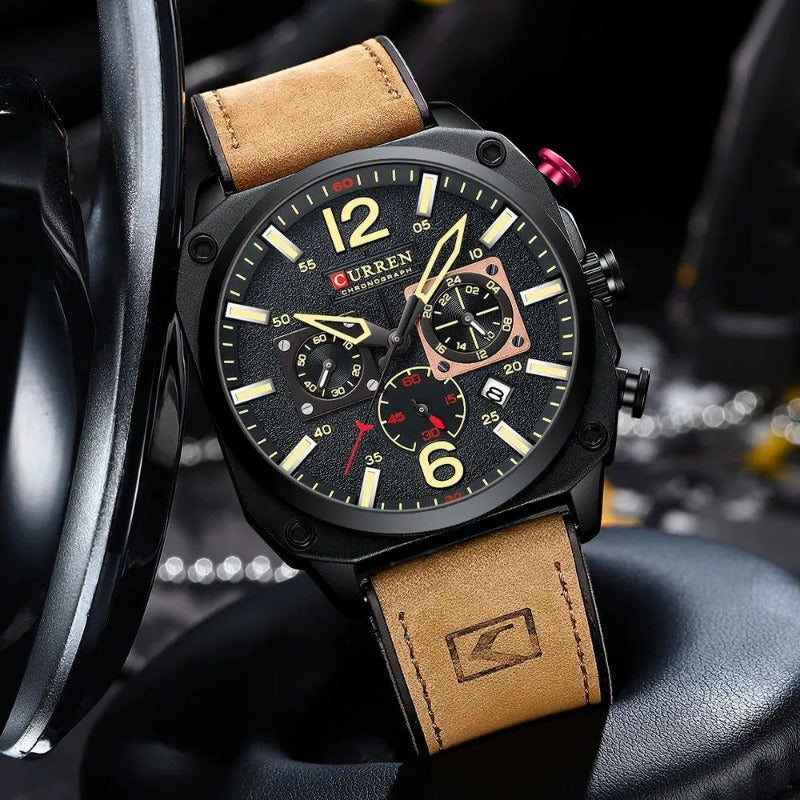 Zakelijk Horloge met Lerenband – Olsen & Olsen