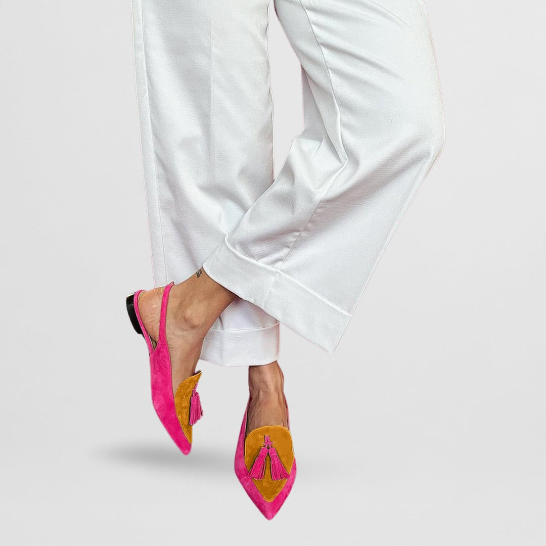 Frendessa | Ballerina's met Franje en Decoratieve Band