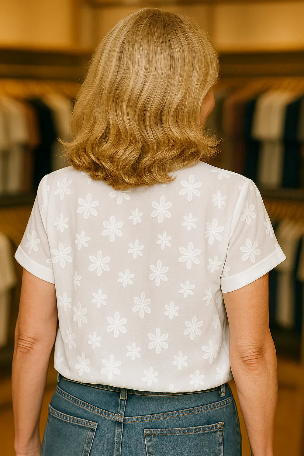 Tess - Elegant White Blouse