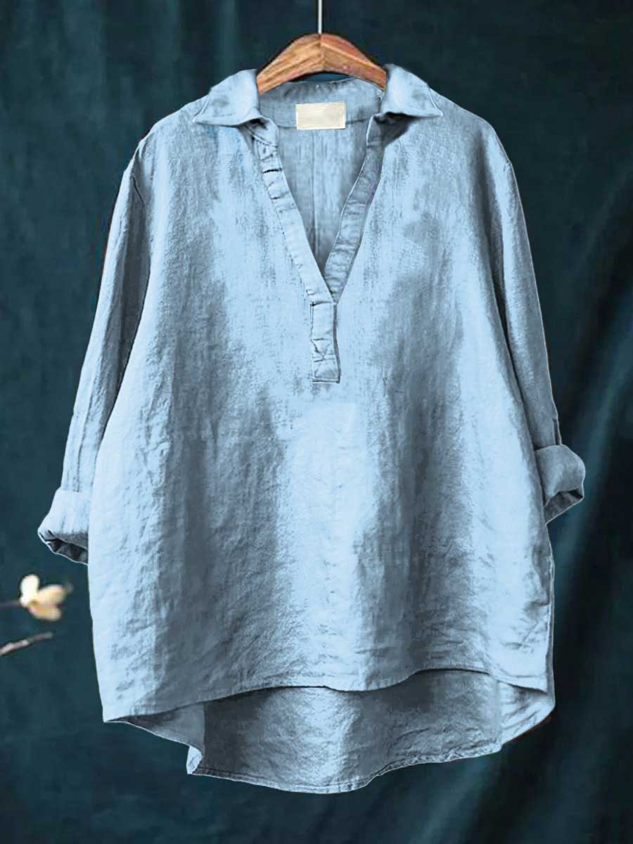 Andrea | Elegante Linnen Zomerblouse
