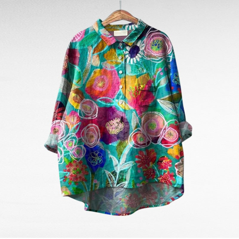Thérèse | Elegante Linnen Zomerblouse