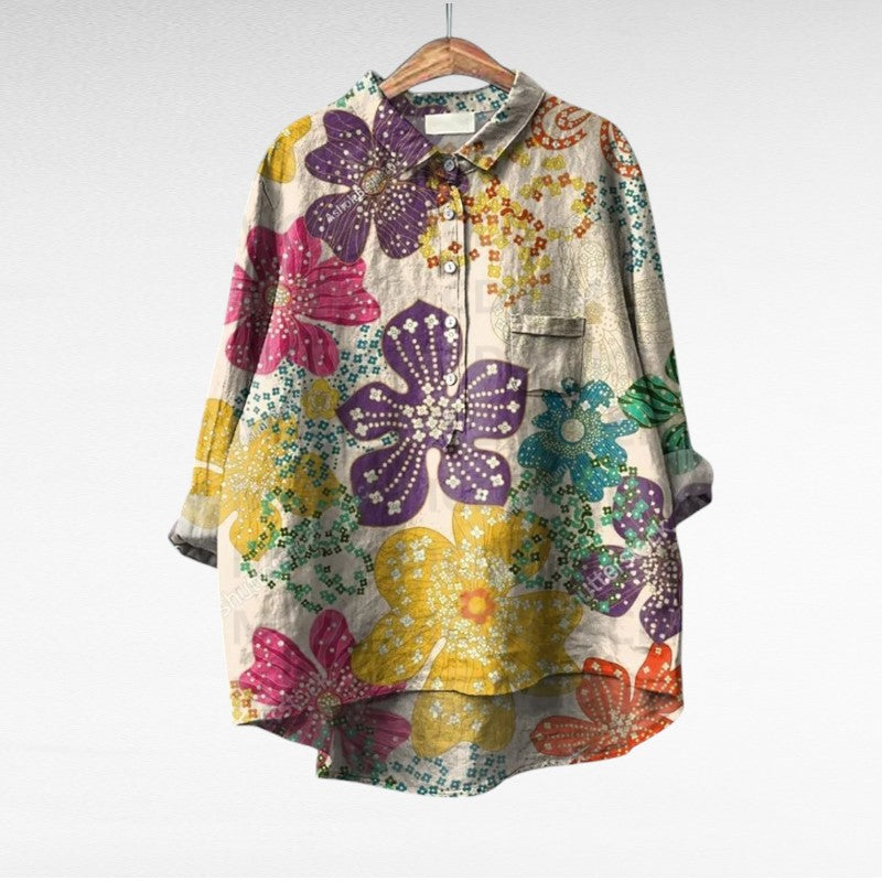 Thérèse | Elegante Linnen Zomerblouse