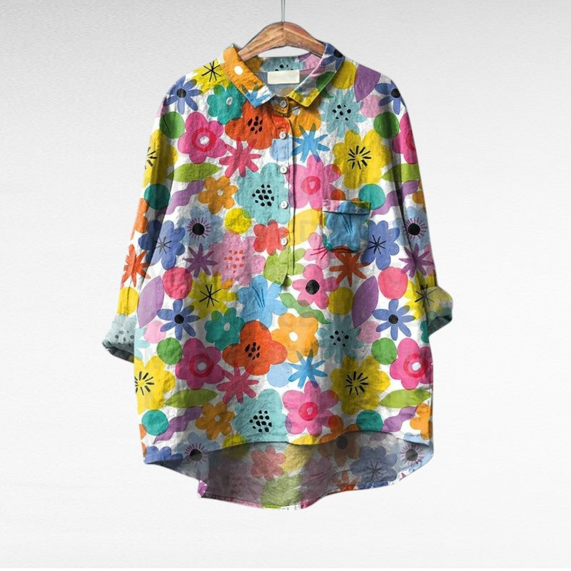 Thérèse | Elegante Linnen Zomerblouse