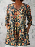 Elara | Lange V-hals blouse