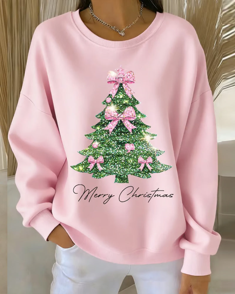 Samantha - Christmas Print Sweatshirt