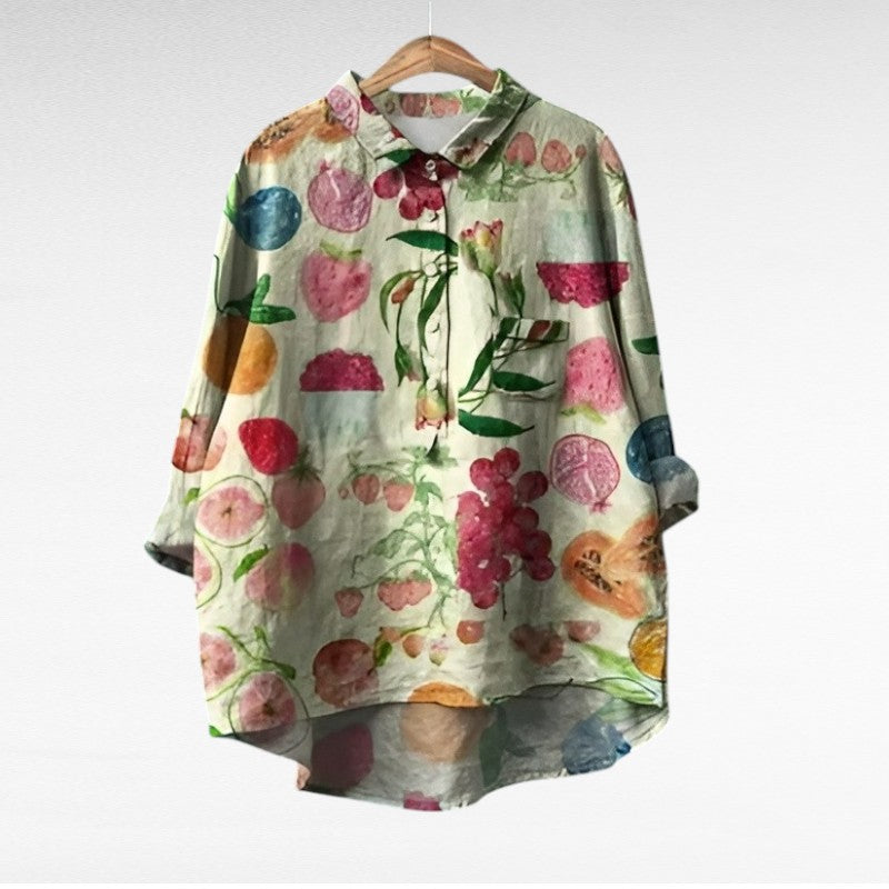 Camille | Elegante Linnen Zomerblouse