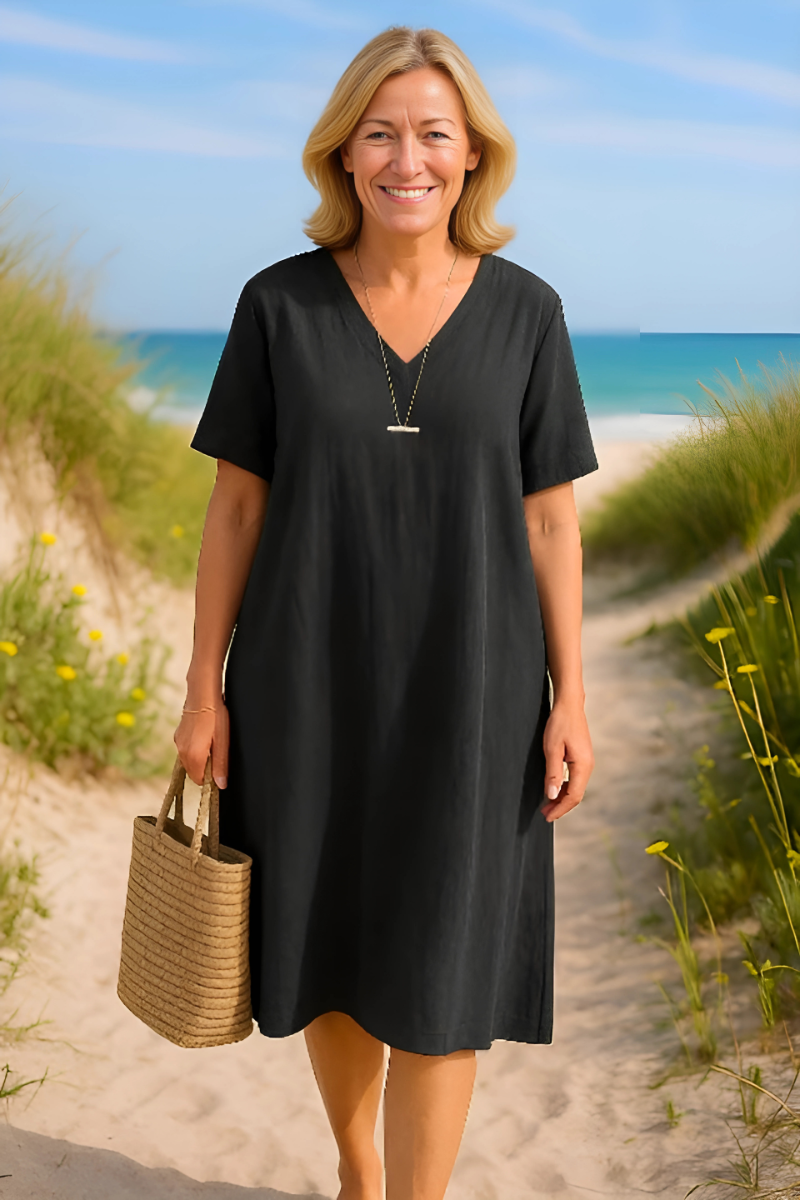 Cheri – Elegant Linen Dress