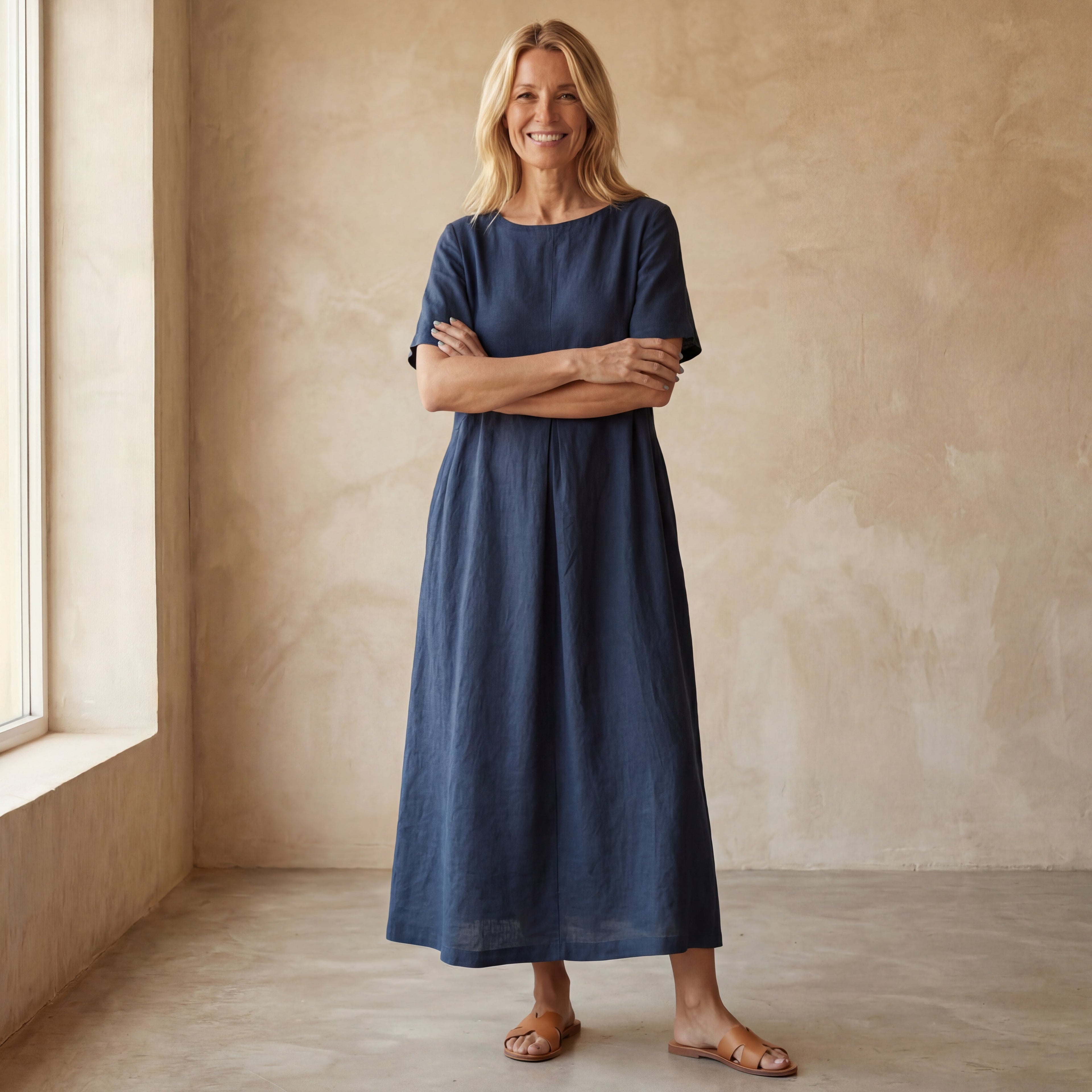 Anna - Comfortabele Katoenen Jurk