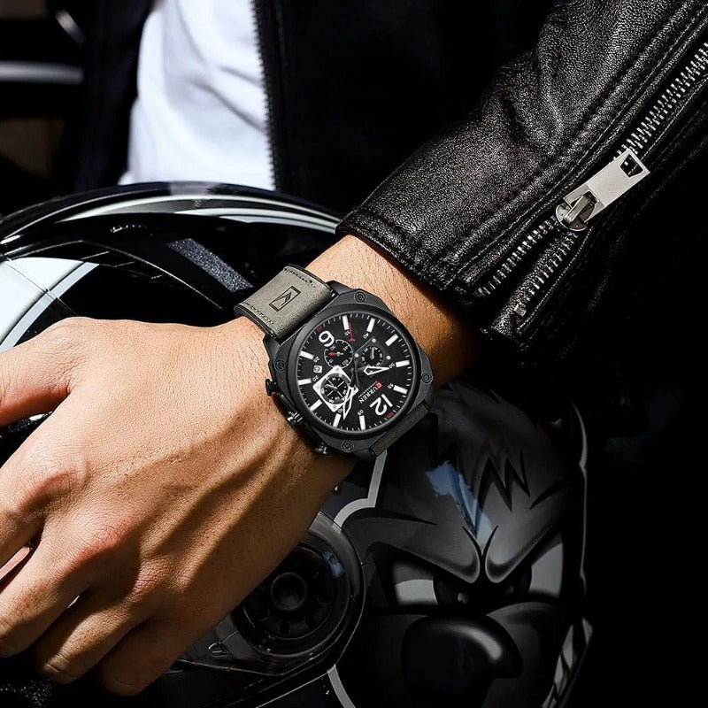 Zakelijk Horloge met Lerenband – Olsen & Olsen