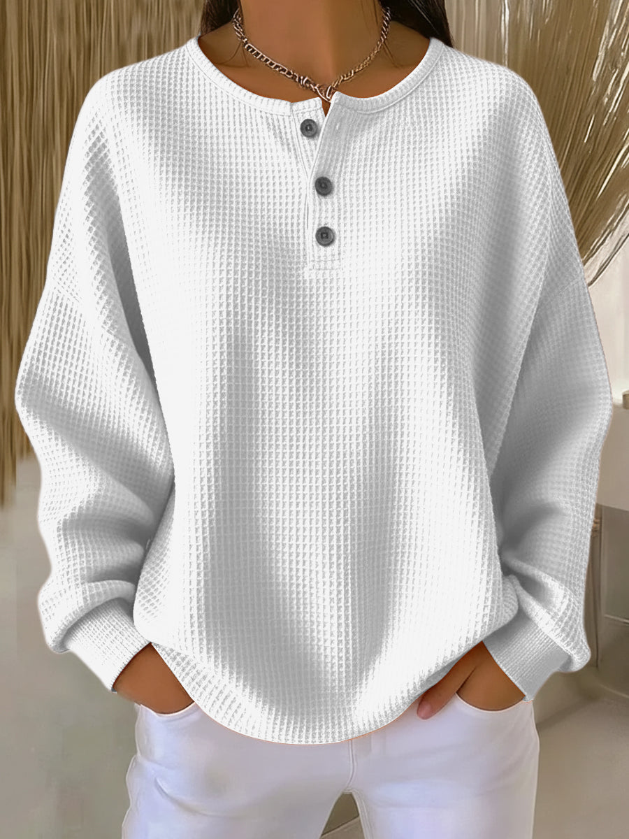 Anne | Casual sweatshirt met kraag