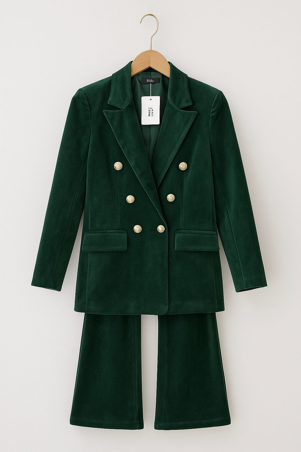 Ivy - Velvet Double Breasted Blazer Set