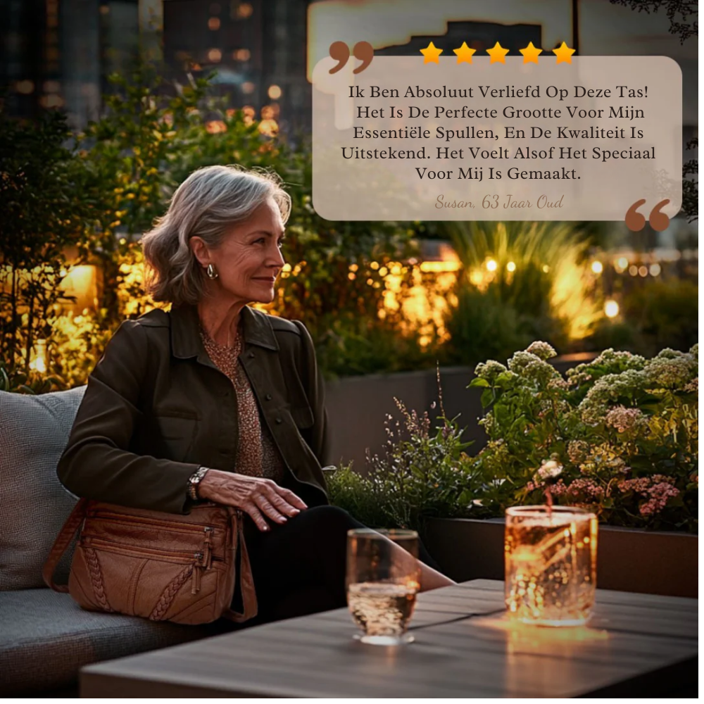 Sophia | Klassieke Leren Schoudertas