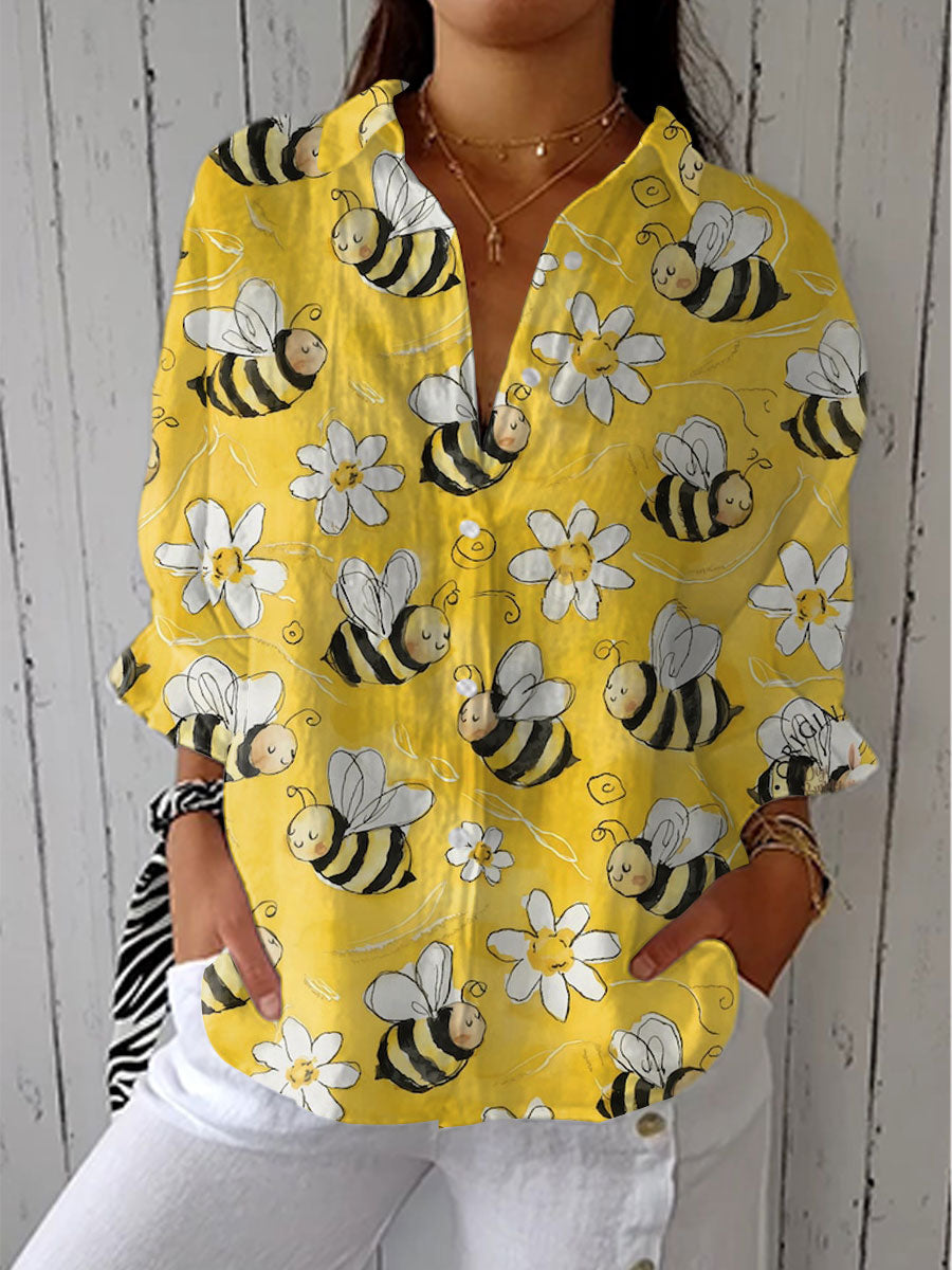 Franka – Bijen Bloesem Blouse