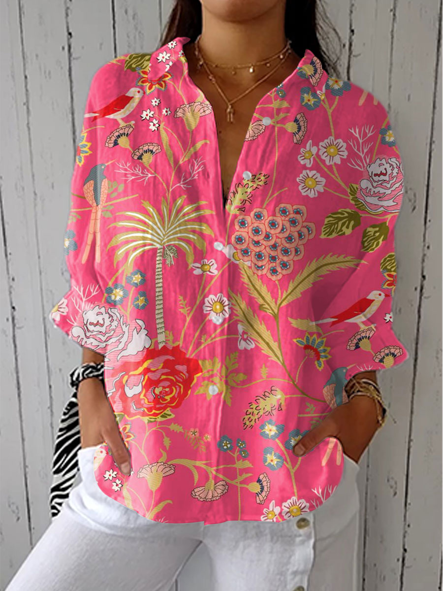 Lois & Tom's - Tropical Blossom Blouse