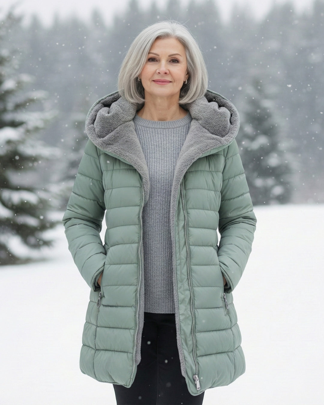 Clair | Gevoerde Pufferjas met Fleece